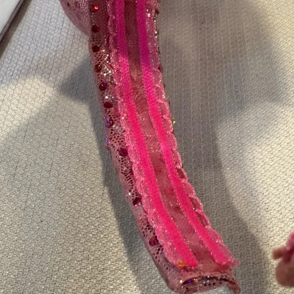 Homemade Headband w/Pink Sequined Sparkly Mouse Ears - Picture 7 of 11